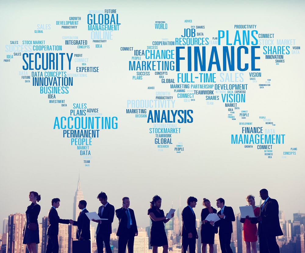 Finanace Security Global Analysis Management Accounting Concept