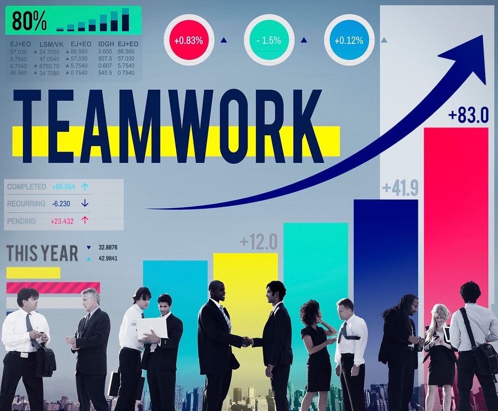 Teamwork Corporate Collaboration Connection Partnership Concept