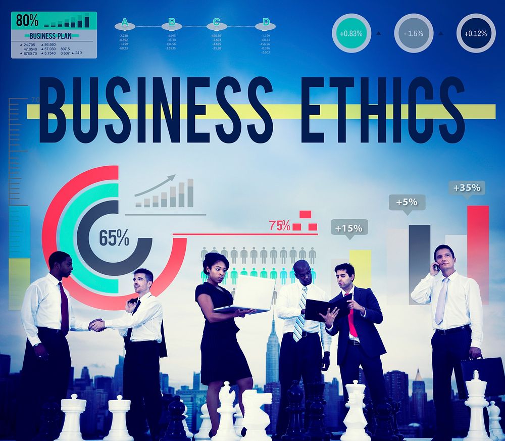 business ethics, awareness, bar graph, behaviour