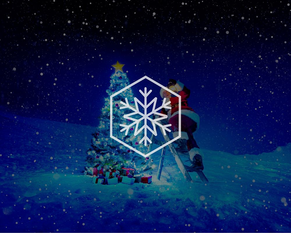 Snow Winter Snowflake Blizzard Christmas Concept