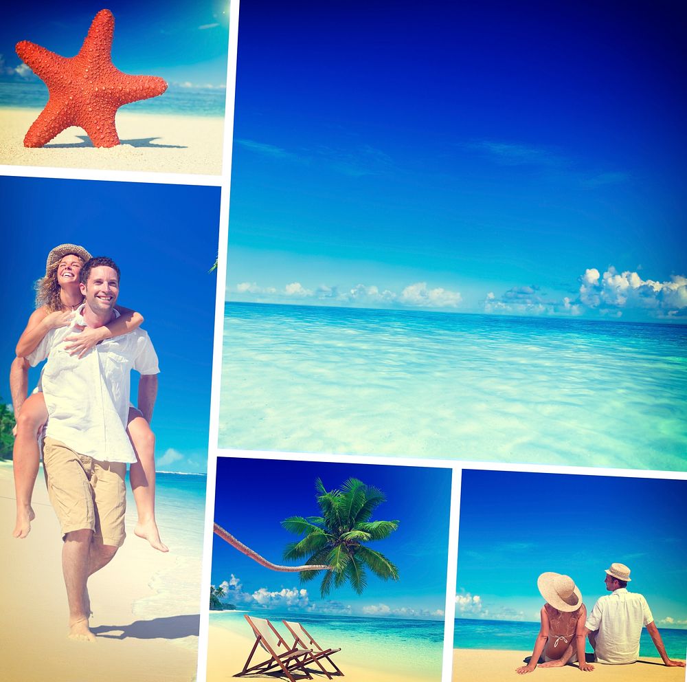 Honeymoon Couple Romantic Summer Beach Concept