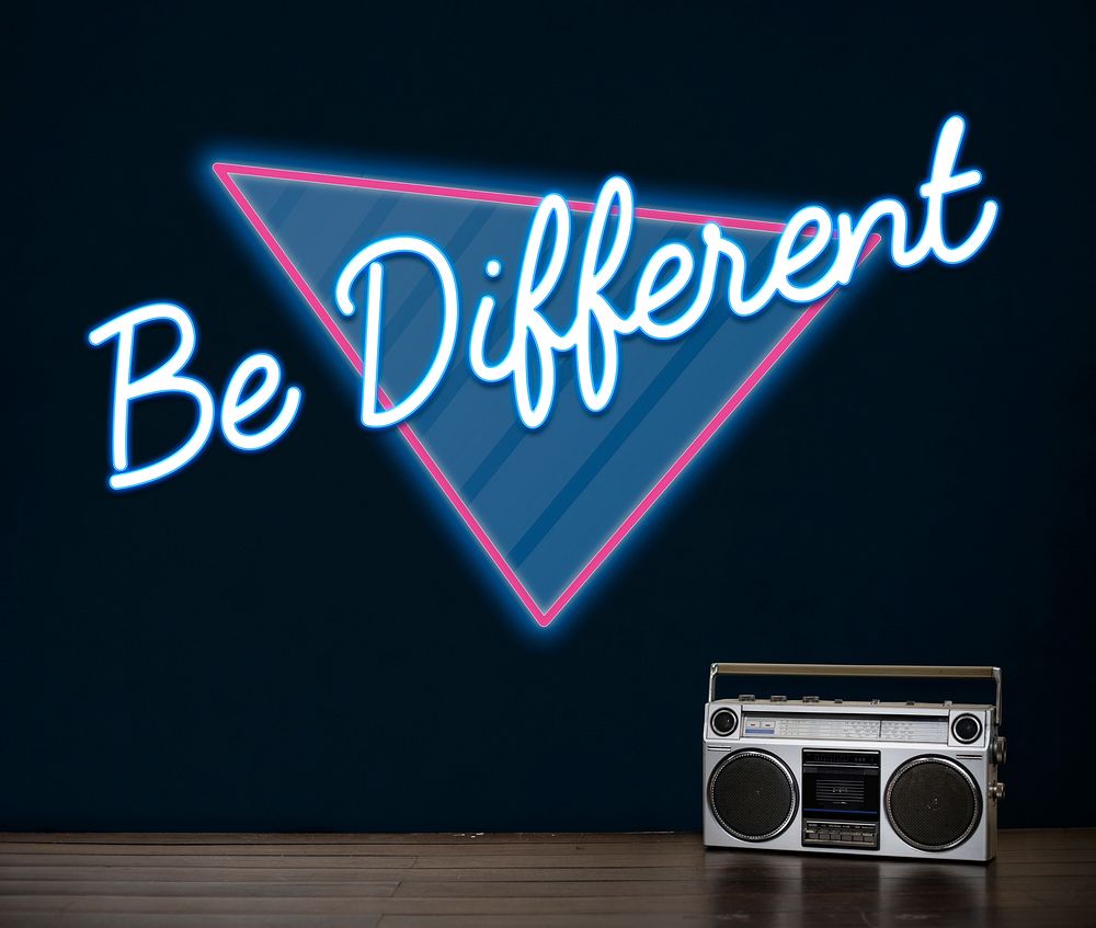 Be Different Thinking Conceptual Inspire Word
