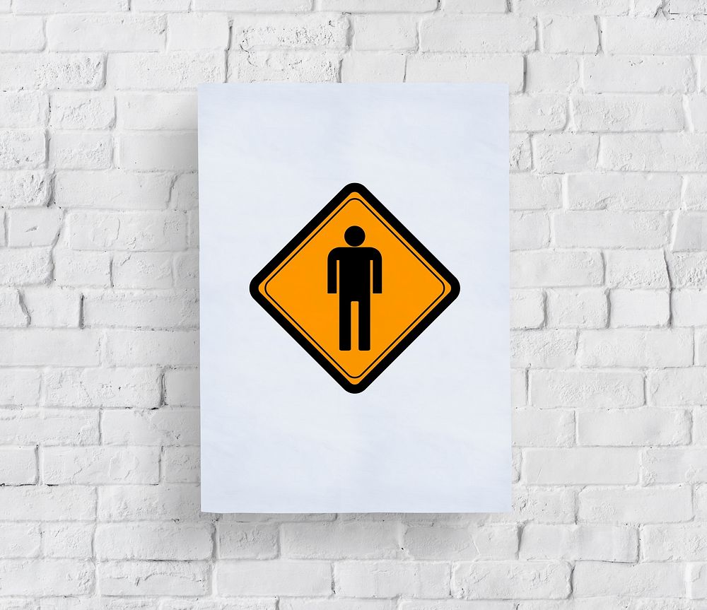 WC Toilet Restroom Men Sign