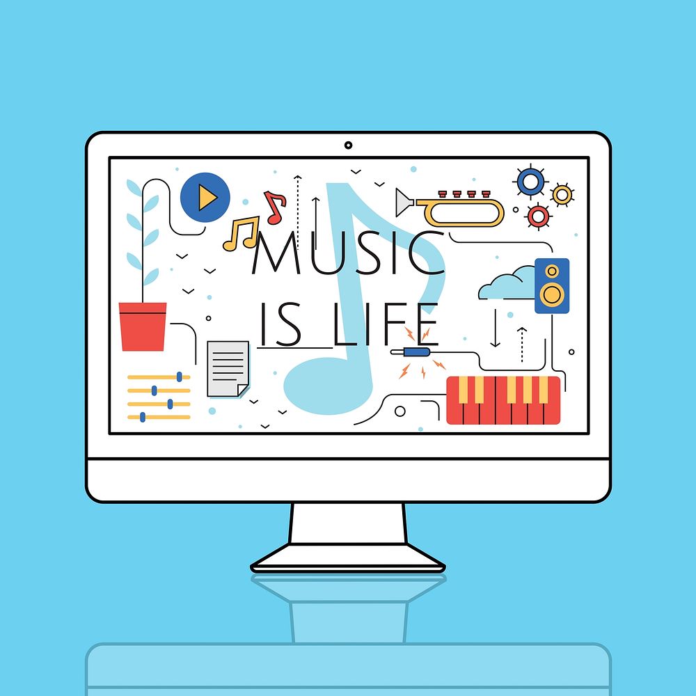 Music Taste Passion Lifestyle Word Graphic
