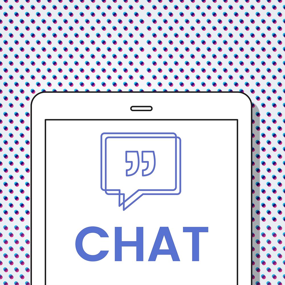 Chat Speech Bubble with Quotation Mark