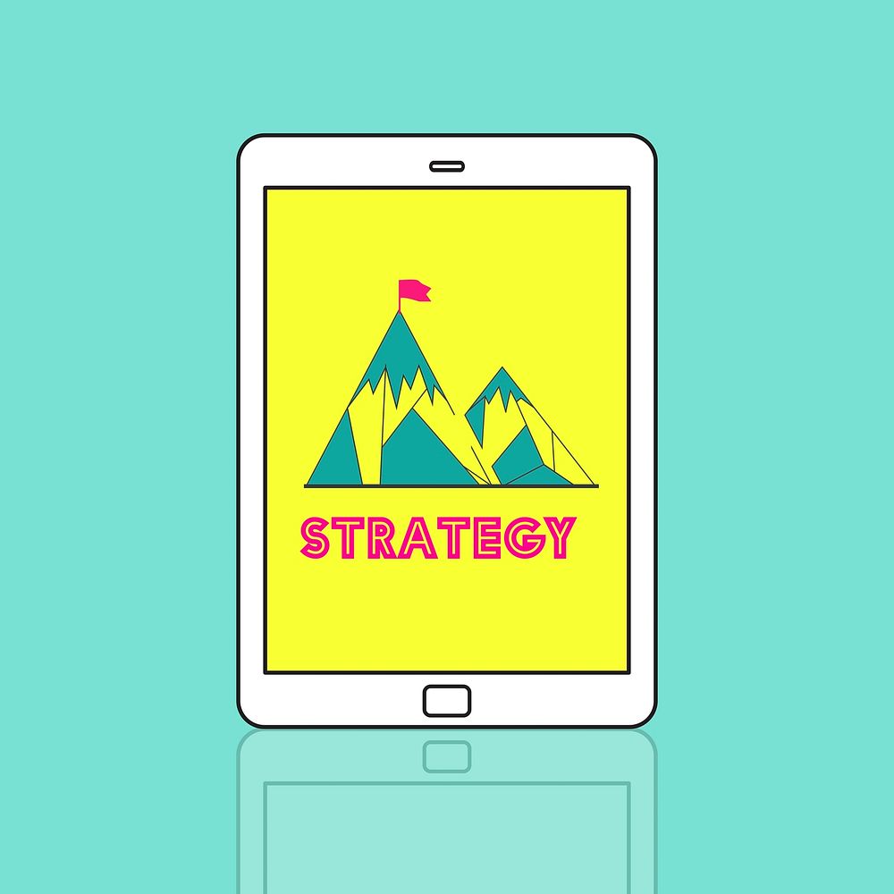 Strategy Success Mission Goals Concept