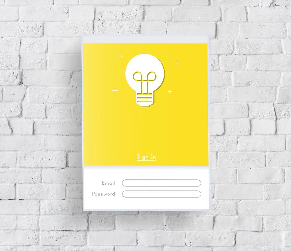 Light Bulb Ideas Creativity Log In Concept