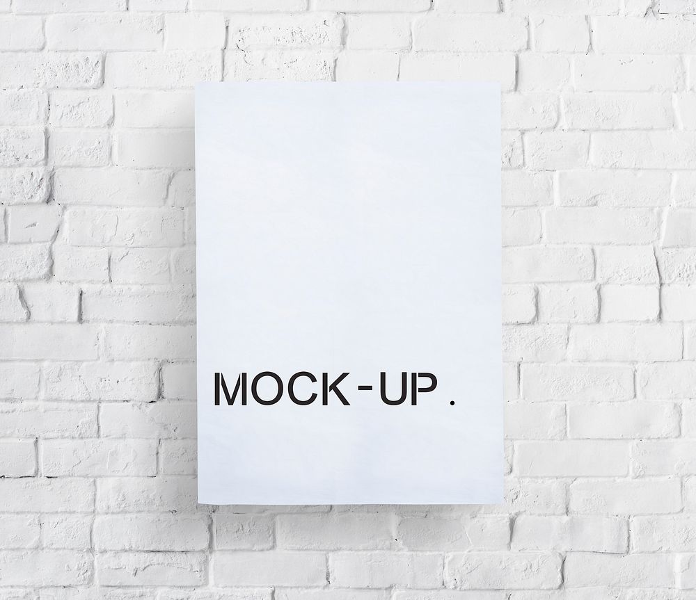 Mock Up Model Typography Object Sample Concept