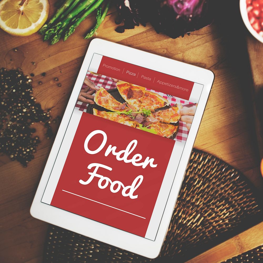 Food Order Pizza Online Internet Concept