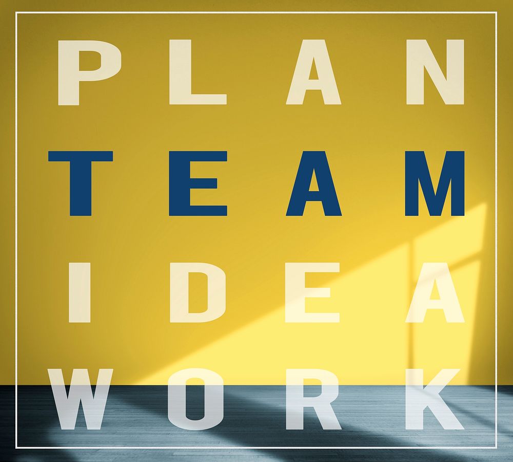 Plan Team Idea Work Structure Wall Background Concept