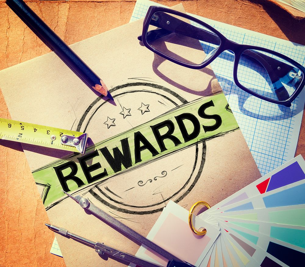 Rewards Prize Benefit Trophy Budget Concept