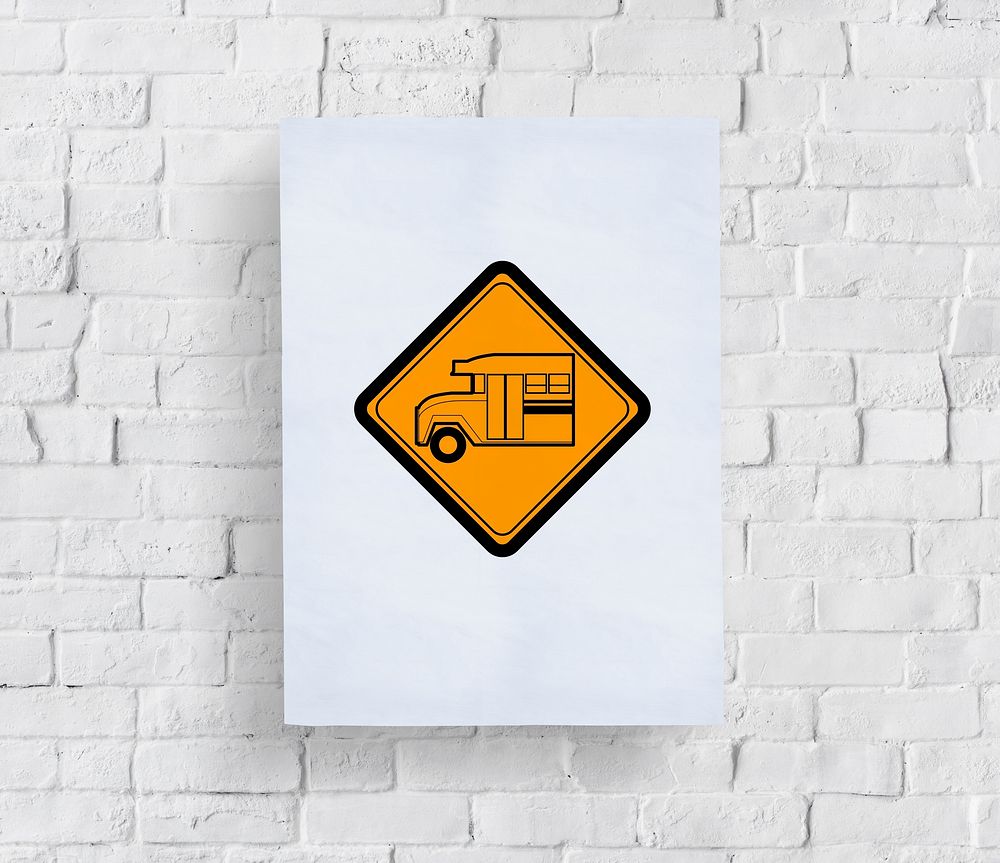Bus Stop Sign Vehicle Symbol