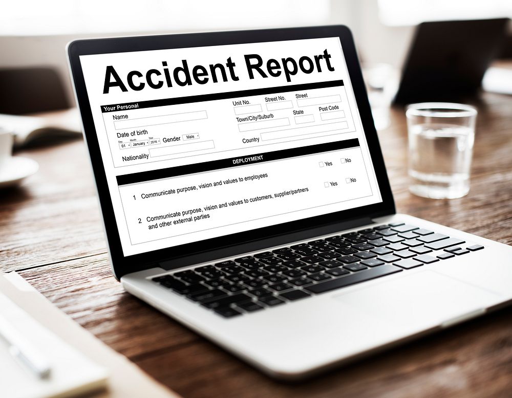Accident Injury Report Form Information Concept
