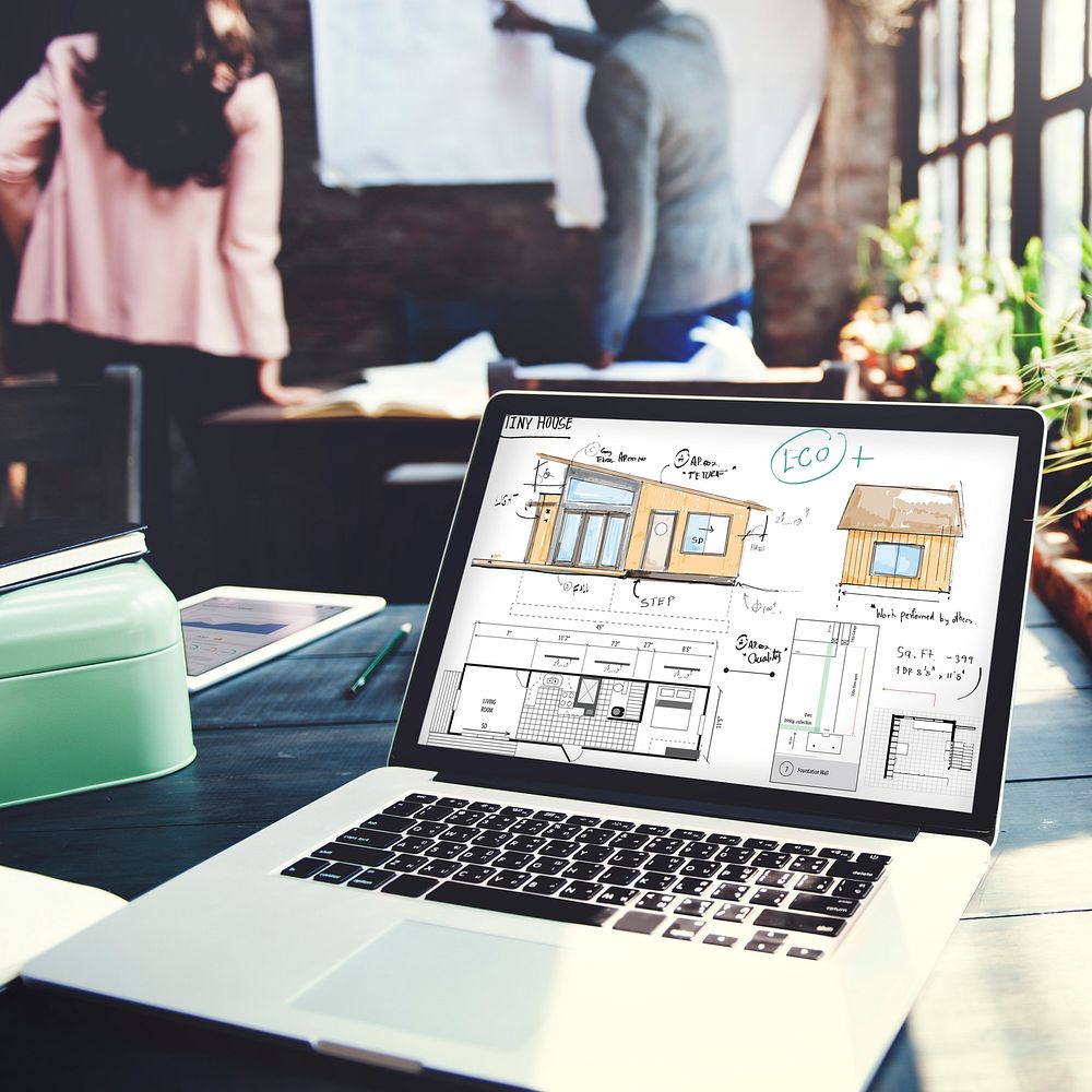 House Layout Floorplan Blueprint Sketch Concept