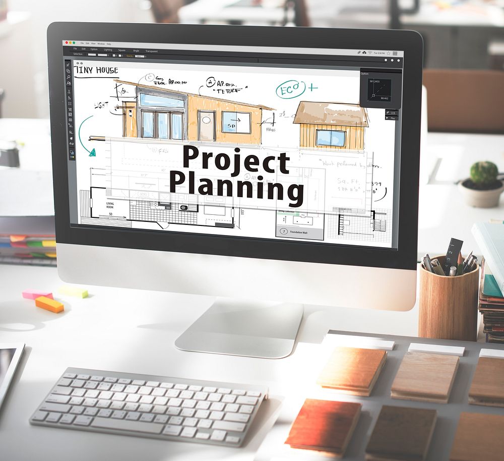Project Planning Construction Design Blueprint Concept