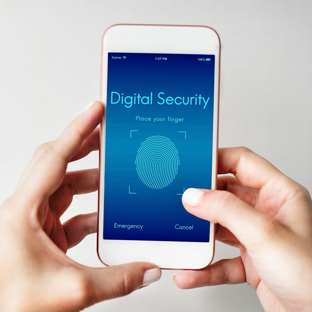 Touch ID Access Cyber Digital Security Graphic Concept