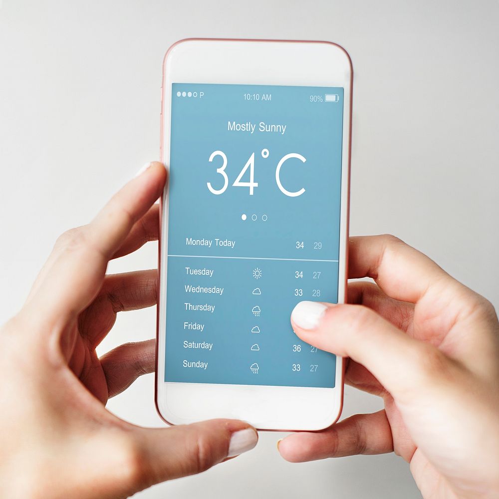 Weather Forecast Temperature Application Concept