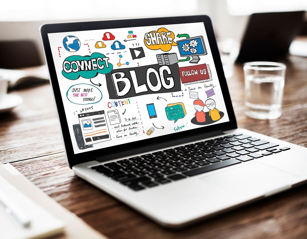 Blog Blogging Social Media Social Networking Online Concept