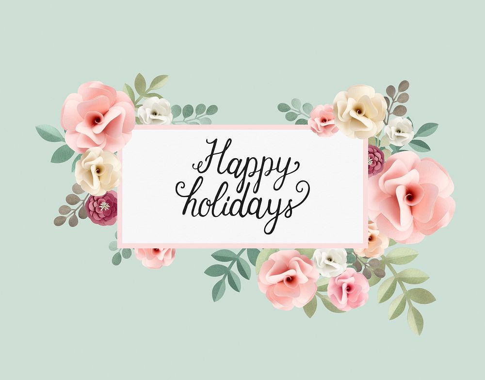 Happy Holidays Greeting Card Concept