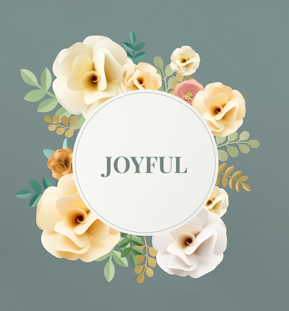 Illustration of happiness joyful flower