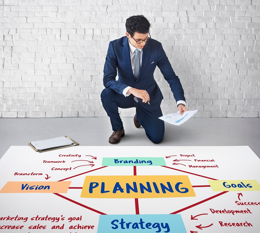 Planning Marketing Branding Strategy Concept