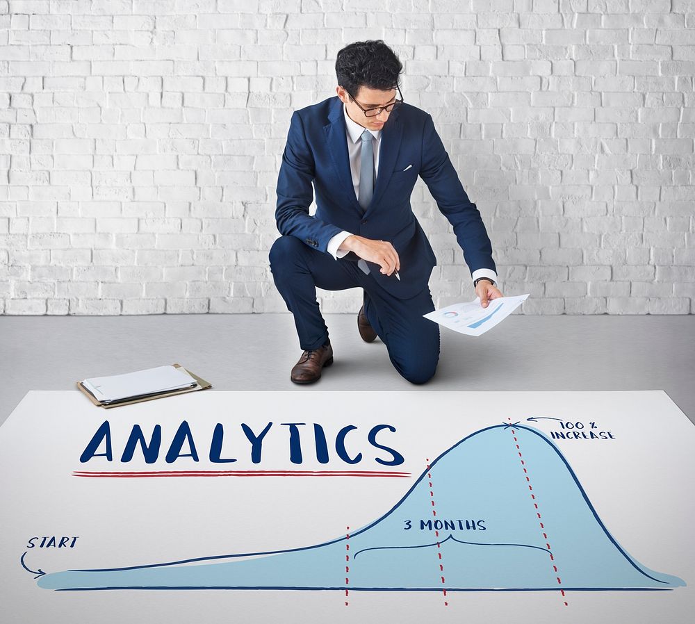 Analytics Report Progress Strategy Concept