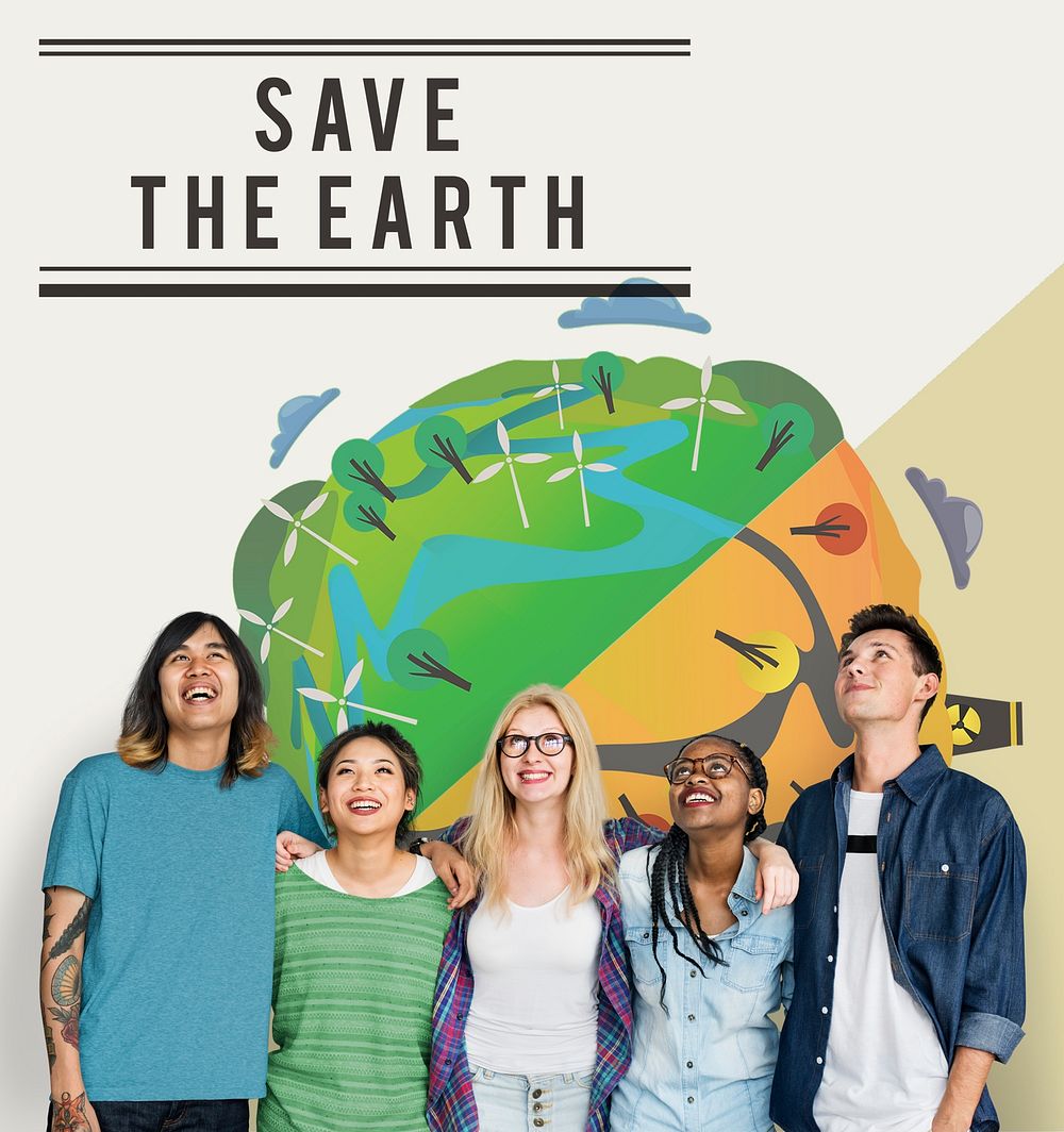 Save World Planet Earth Concept