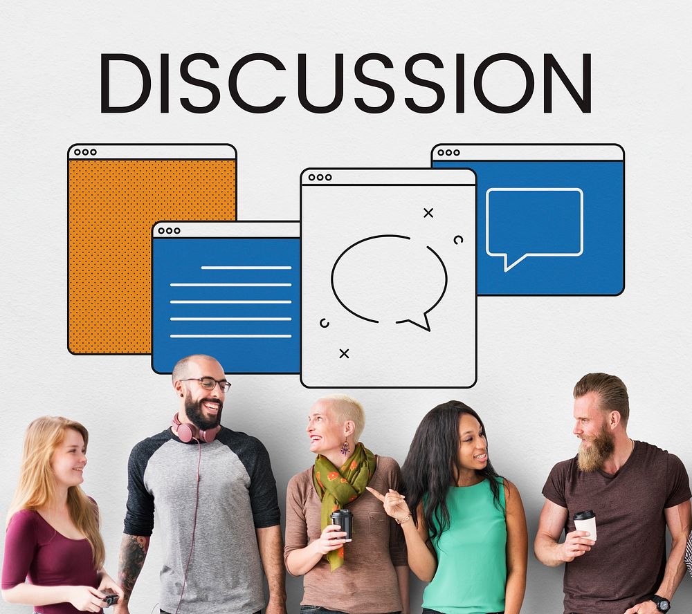 Discussion Communication Conversation Talk Concept