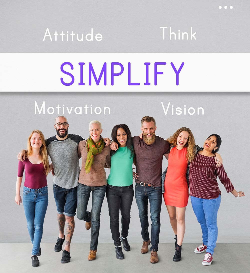 Attitude Possible Creative Inspire Simplify Words Concept