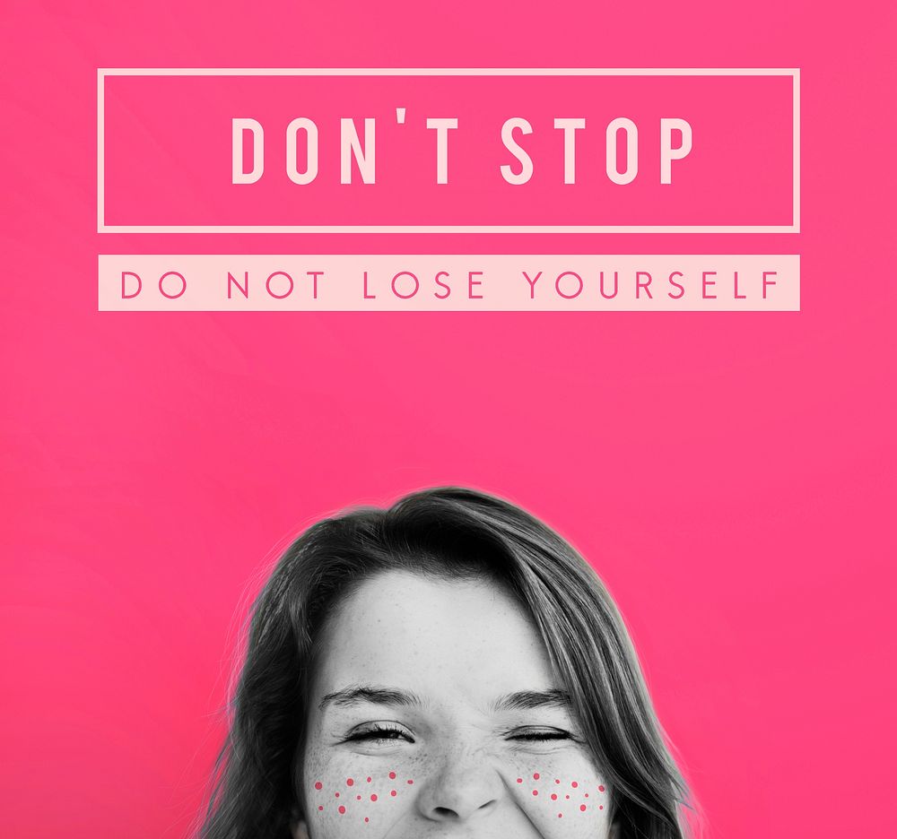 Don't Stop Goal Inspiration Girl Freckles