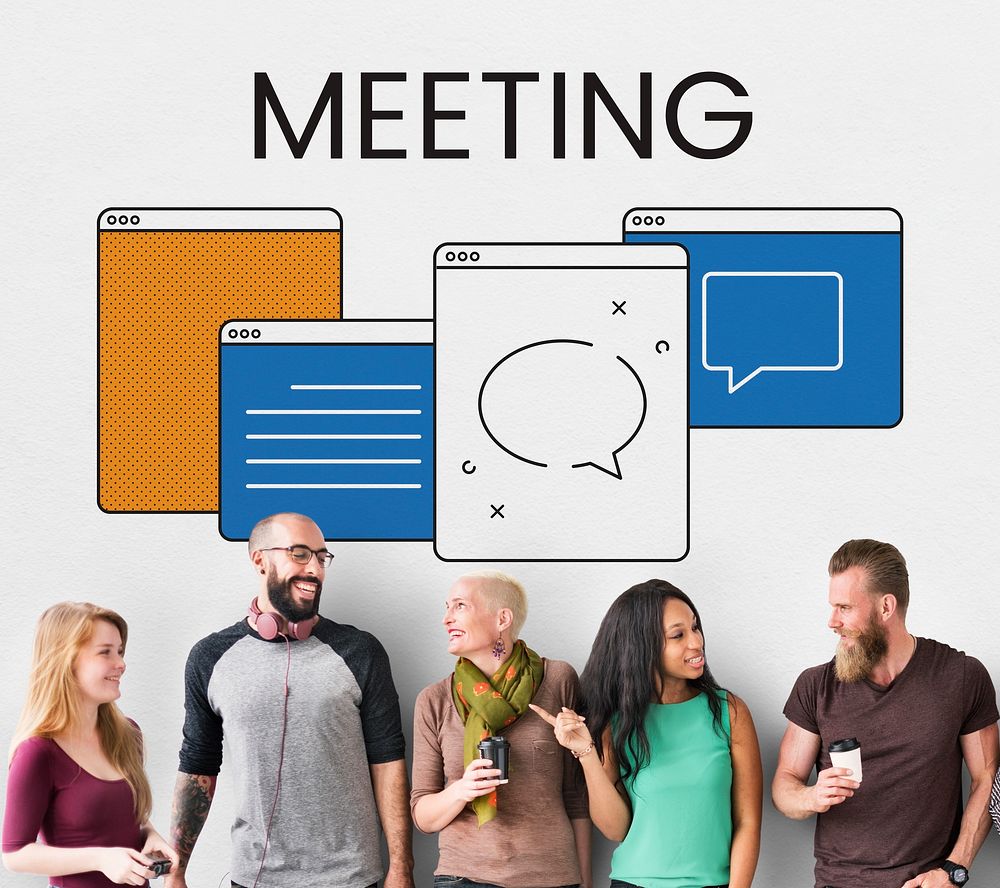 People Teamwork Meeting Planning Word Graphic