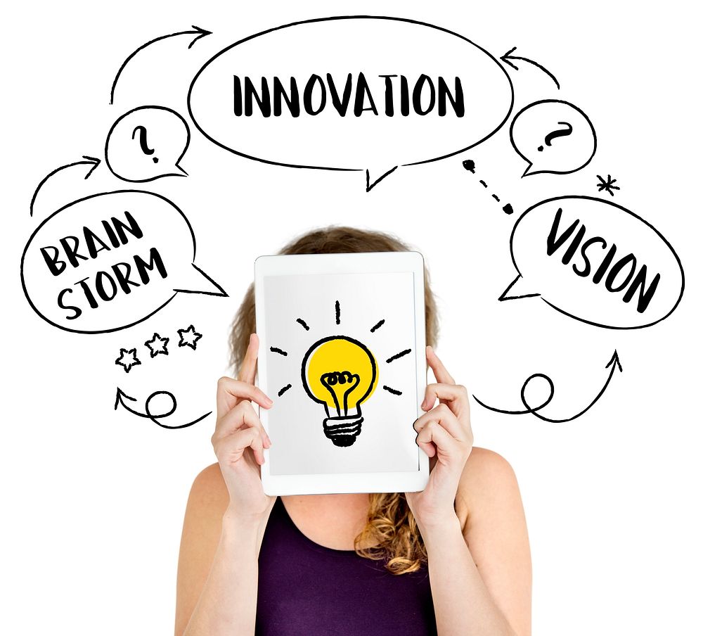 Fresh Ideas Creative Innovation Light bulb