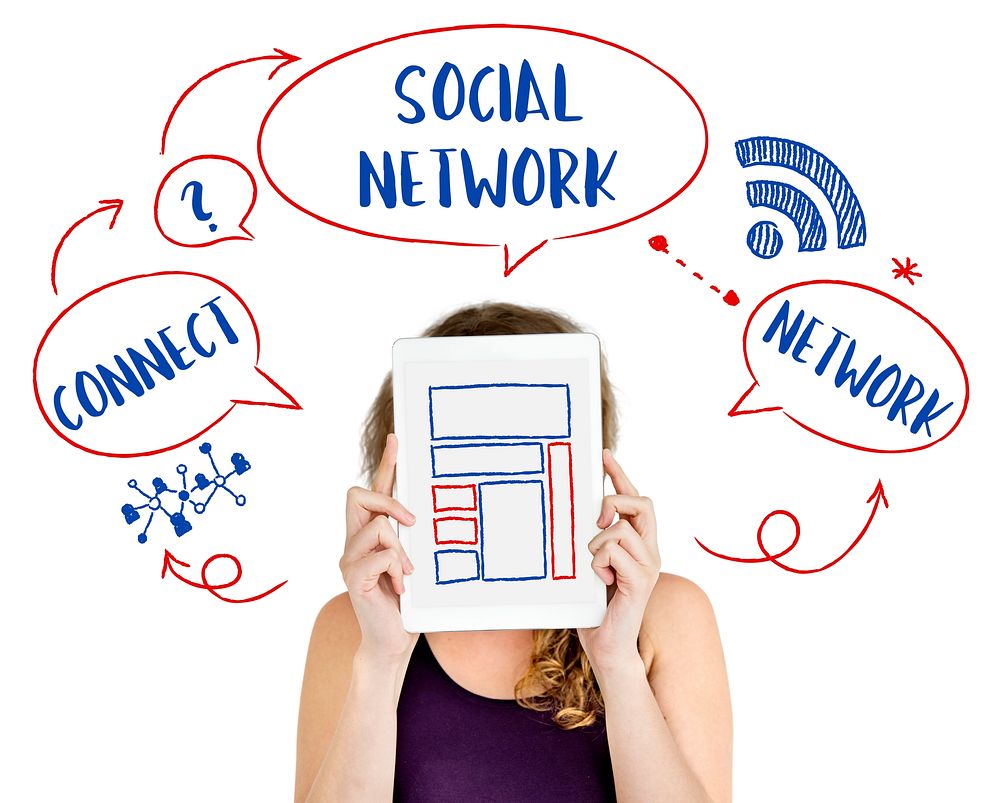 Internet Technology Social Media Concept