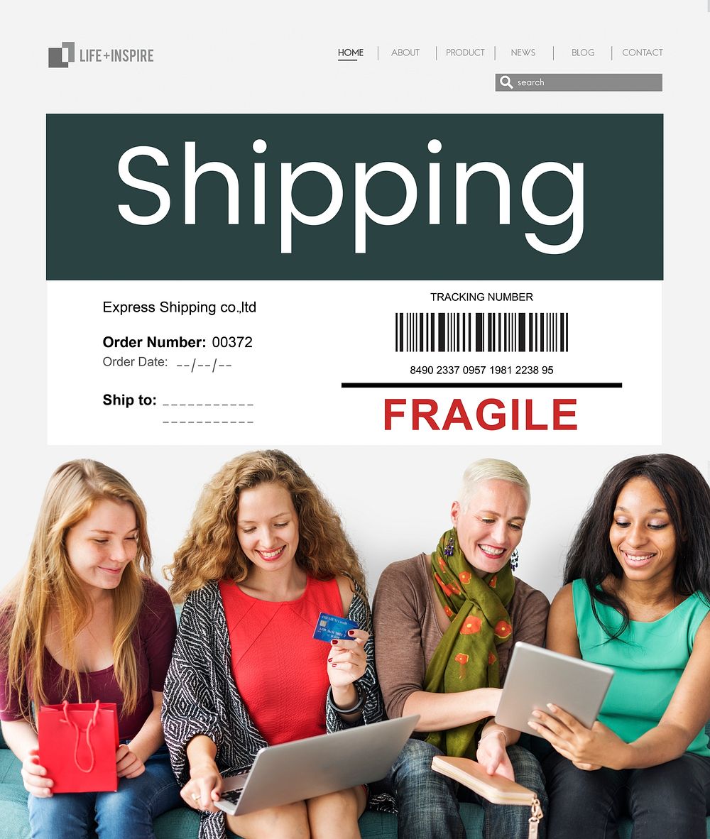Shipping freight cargo care fragile