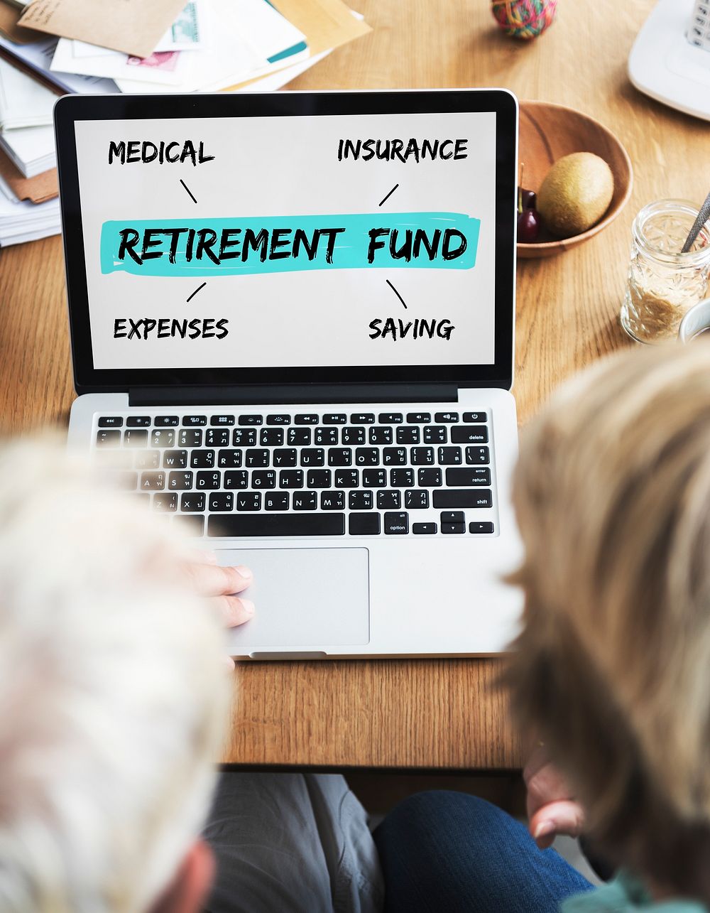 Retirement Fund Investment Diagram Concept
