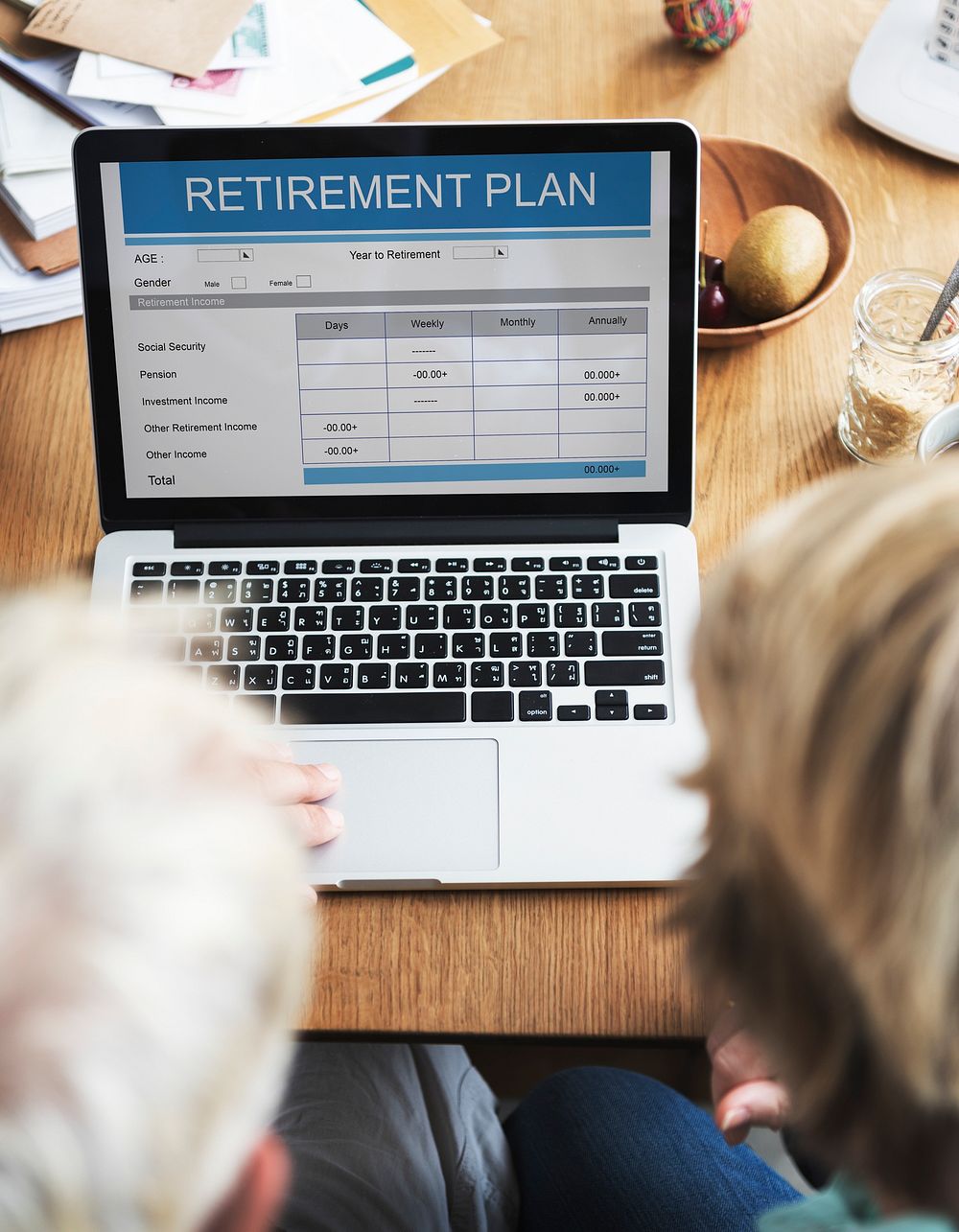 Retirement Plan Form Investment Senior Adult Concept