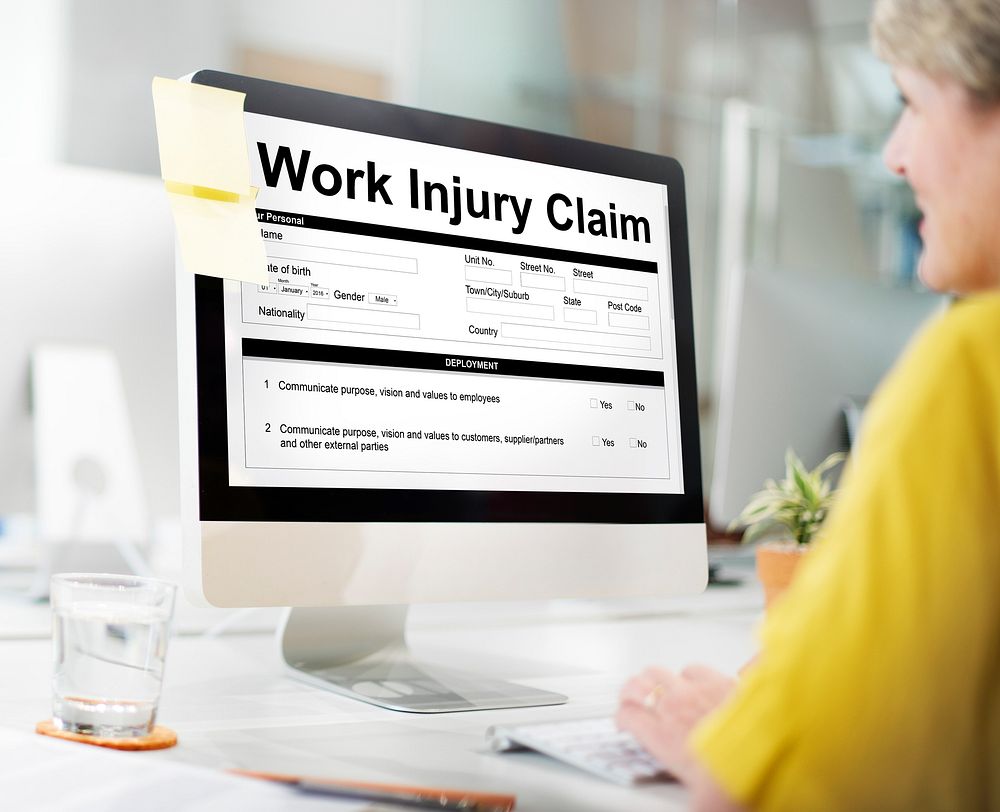 Work Injury Claim Insurance Concept