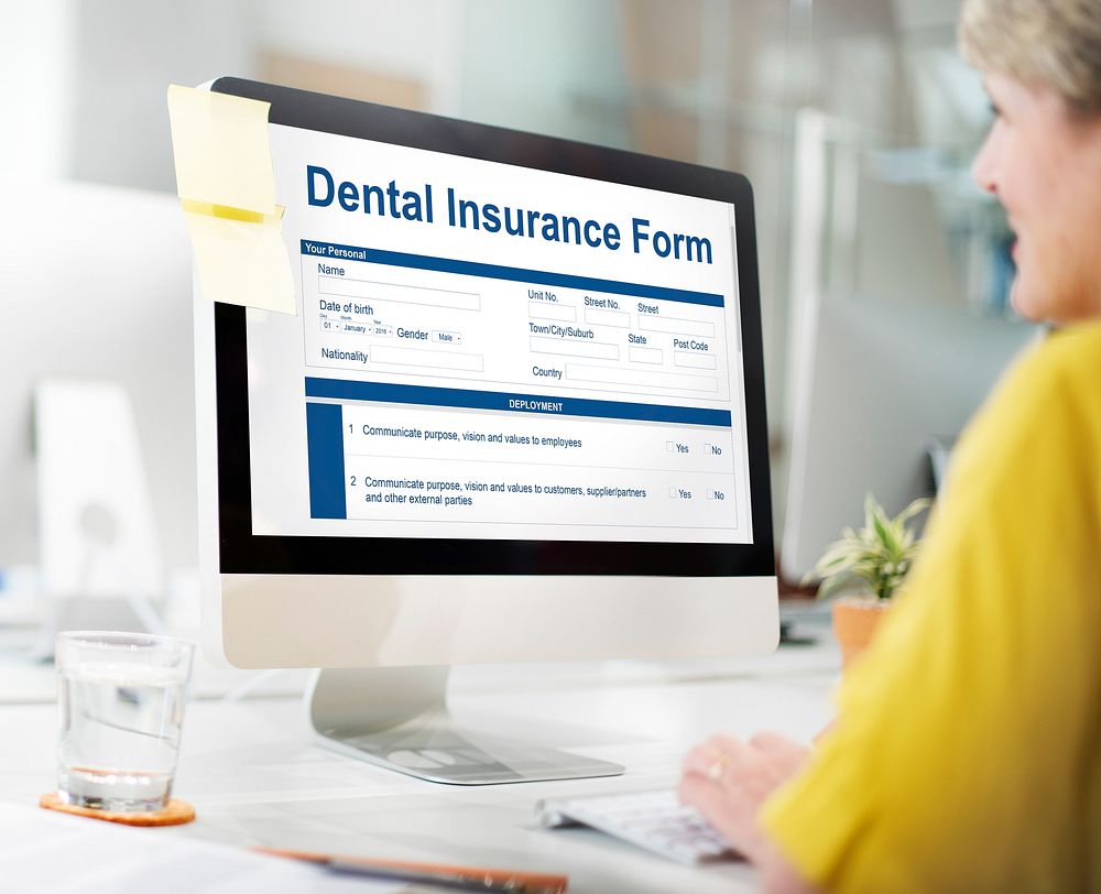 Dental Insurance Form Toothache Oral Mouth Teeth Concept