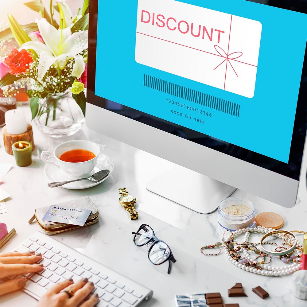 Discount Coupon Gift Certificate Shopping Concept