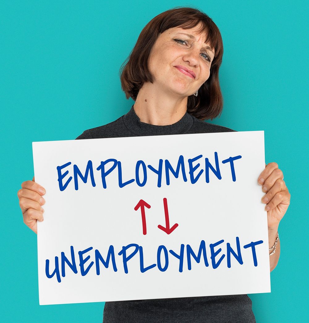 Antonyms Employment Unemployment Arrow Graphics
