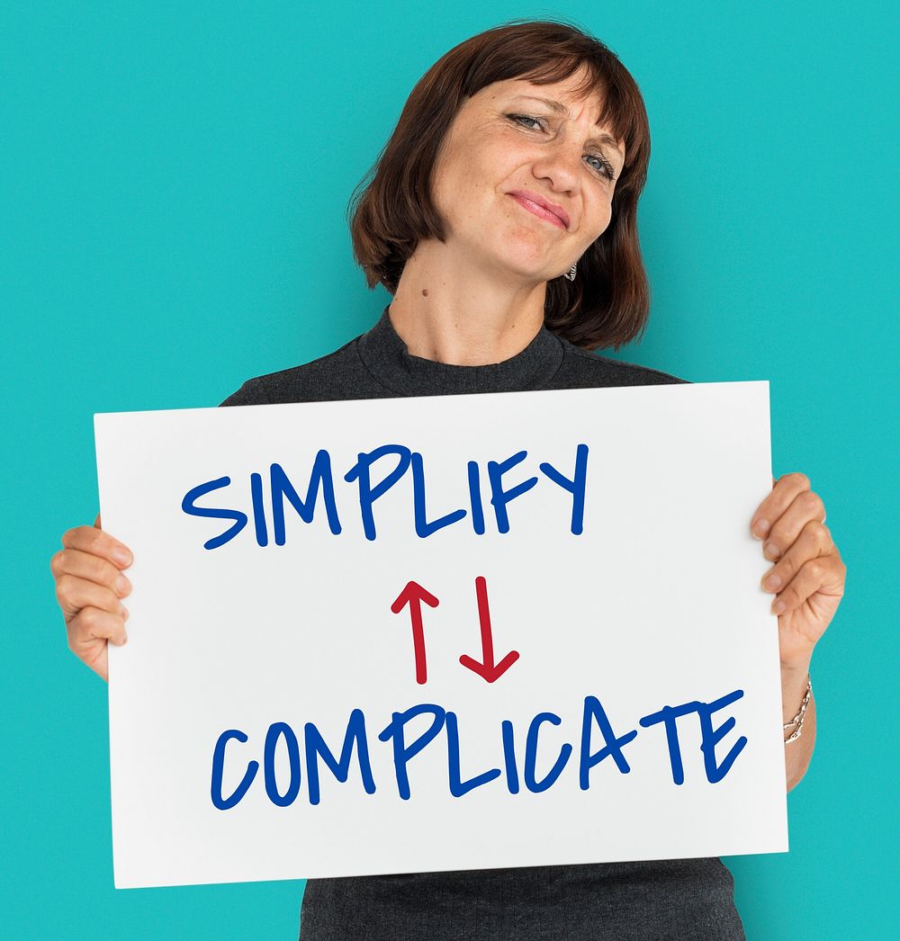 Simplify Complicate Arrow Up Down Word