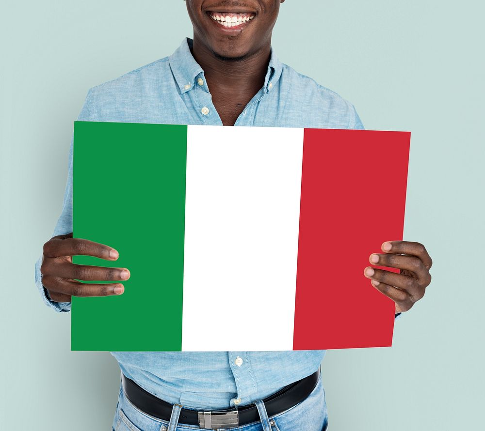 Green white red Italian flag