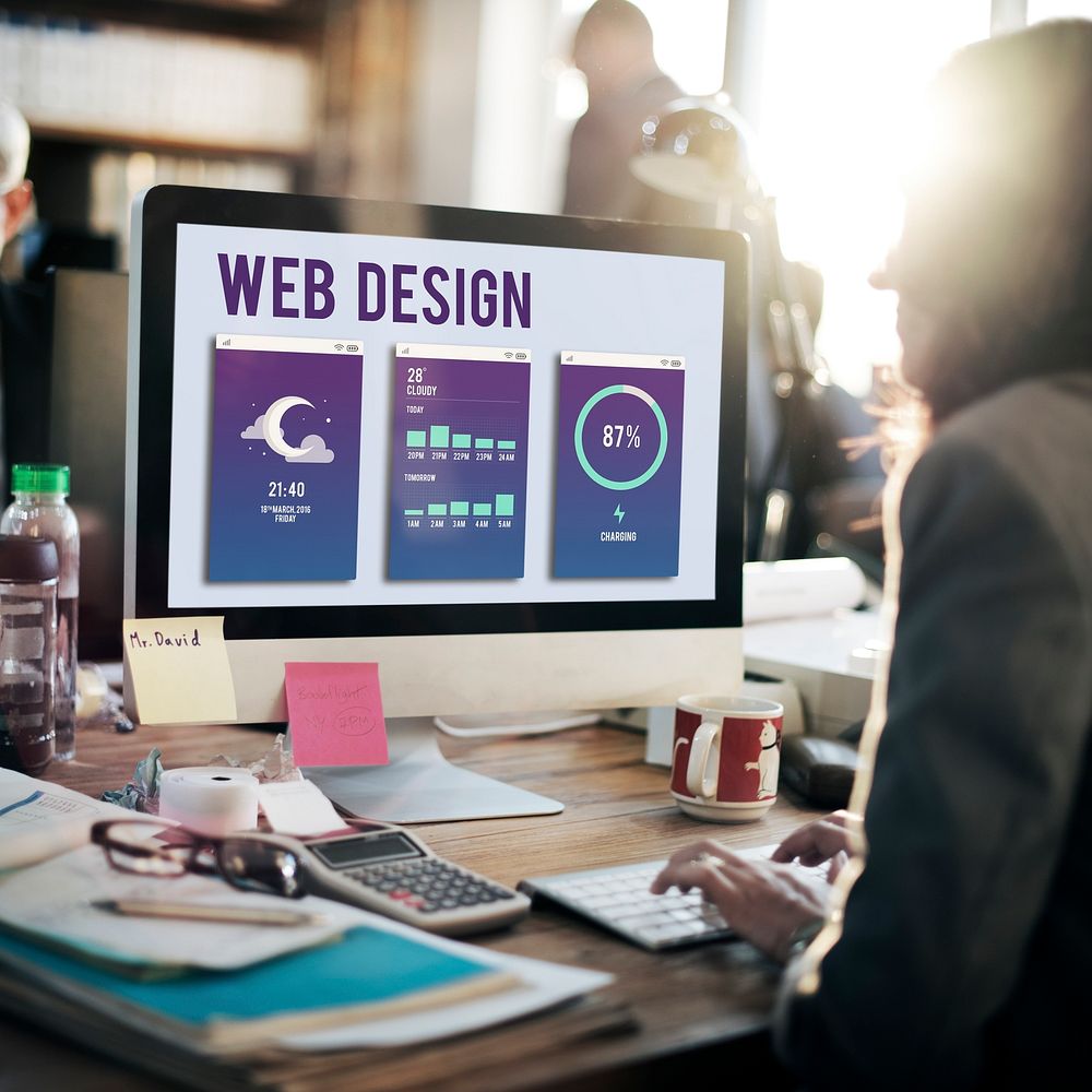 Web Design Mobile Interface Layout Concept