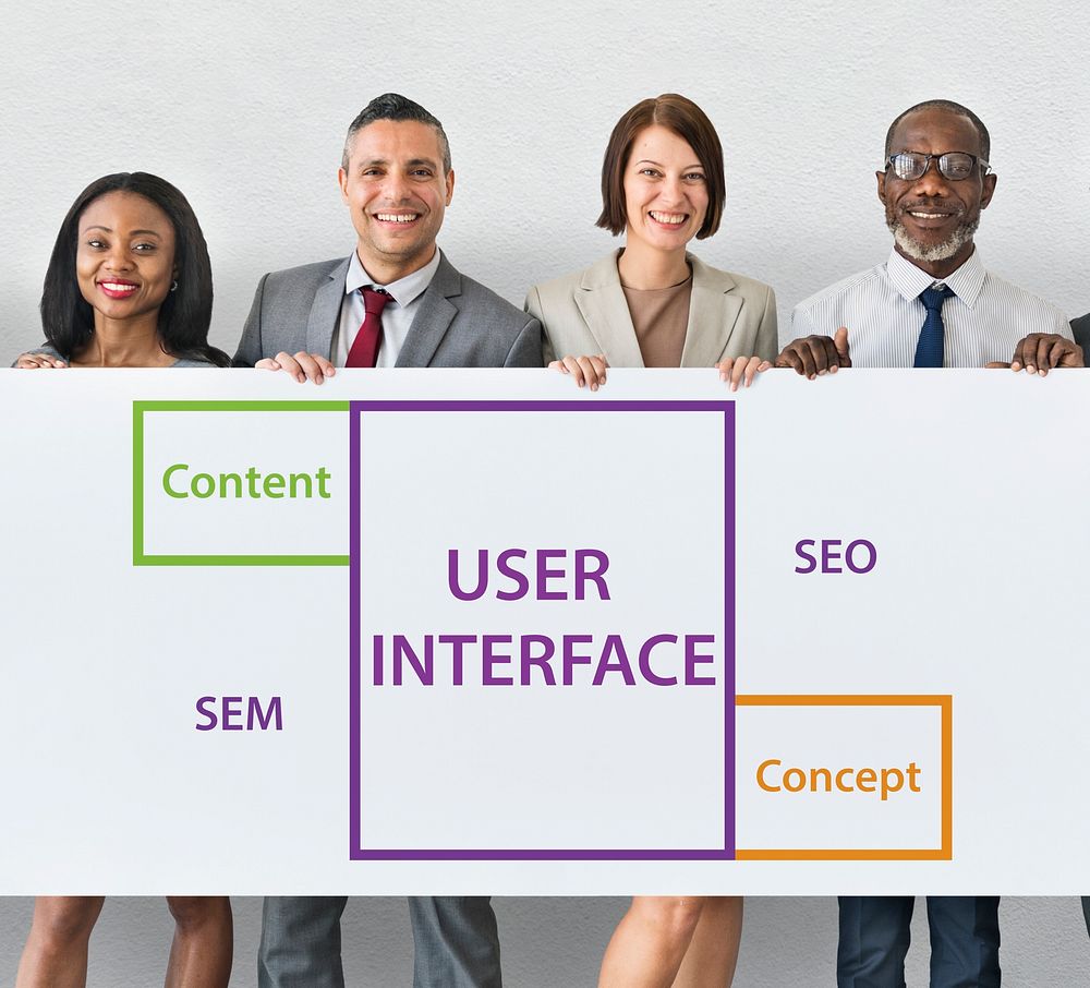 User Interface SEO Content Word Boxes