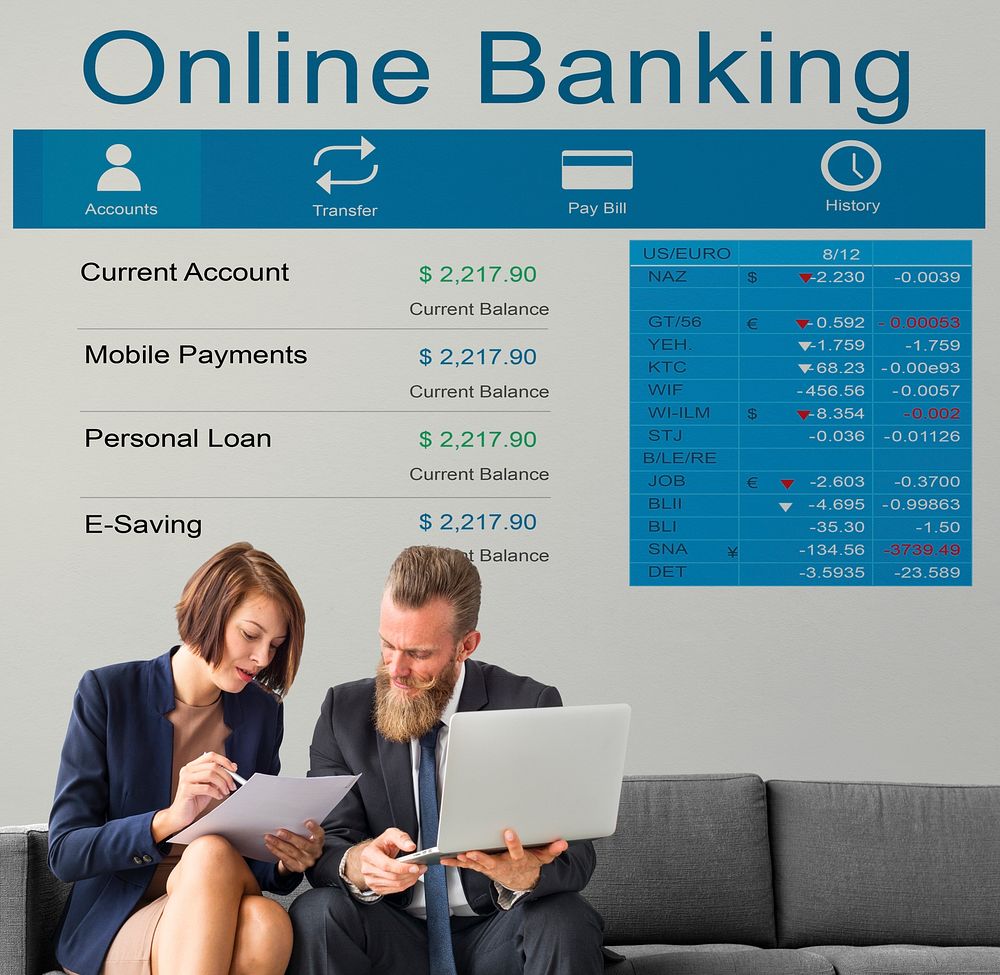 Online Banking Business Computing Internet Concept