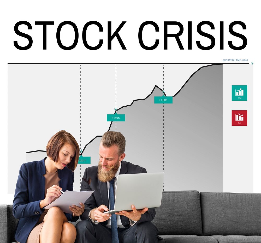 Stock Crisis Fail Money Concept
