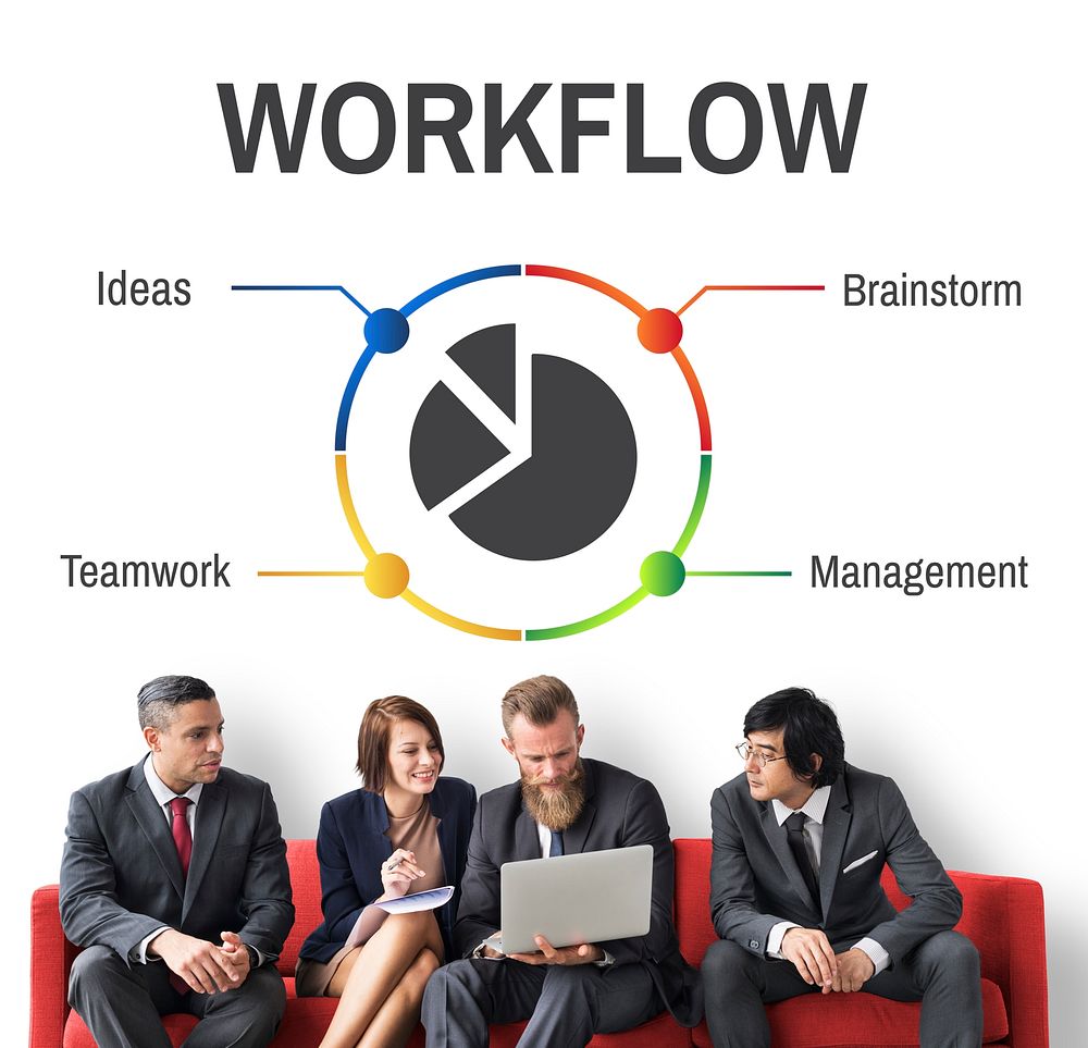 Project Management Progress Workflow Concept