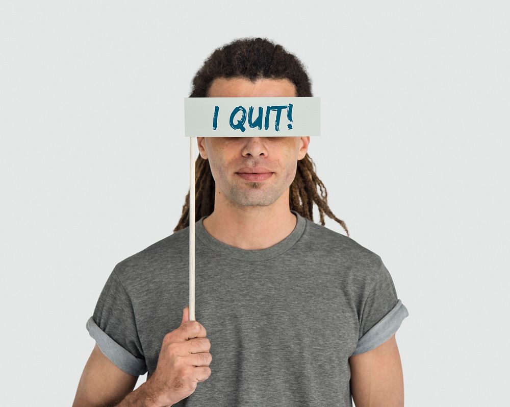 I Quit Job Resigning Withdraw Concept