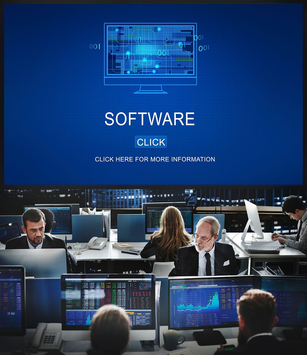 Software Data Digital Programs System Technology Concept
