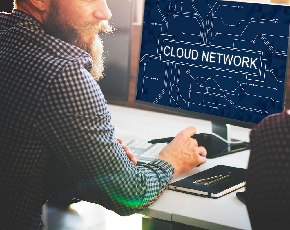 Cloud Network Connection Networking Technology Concept